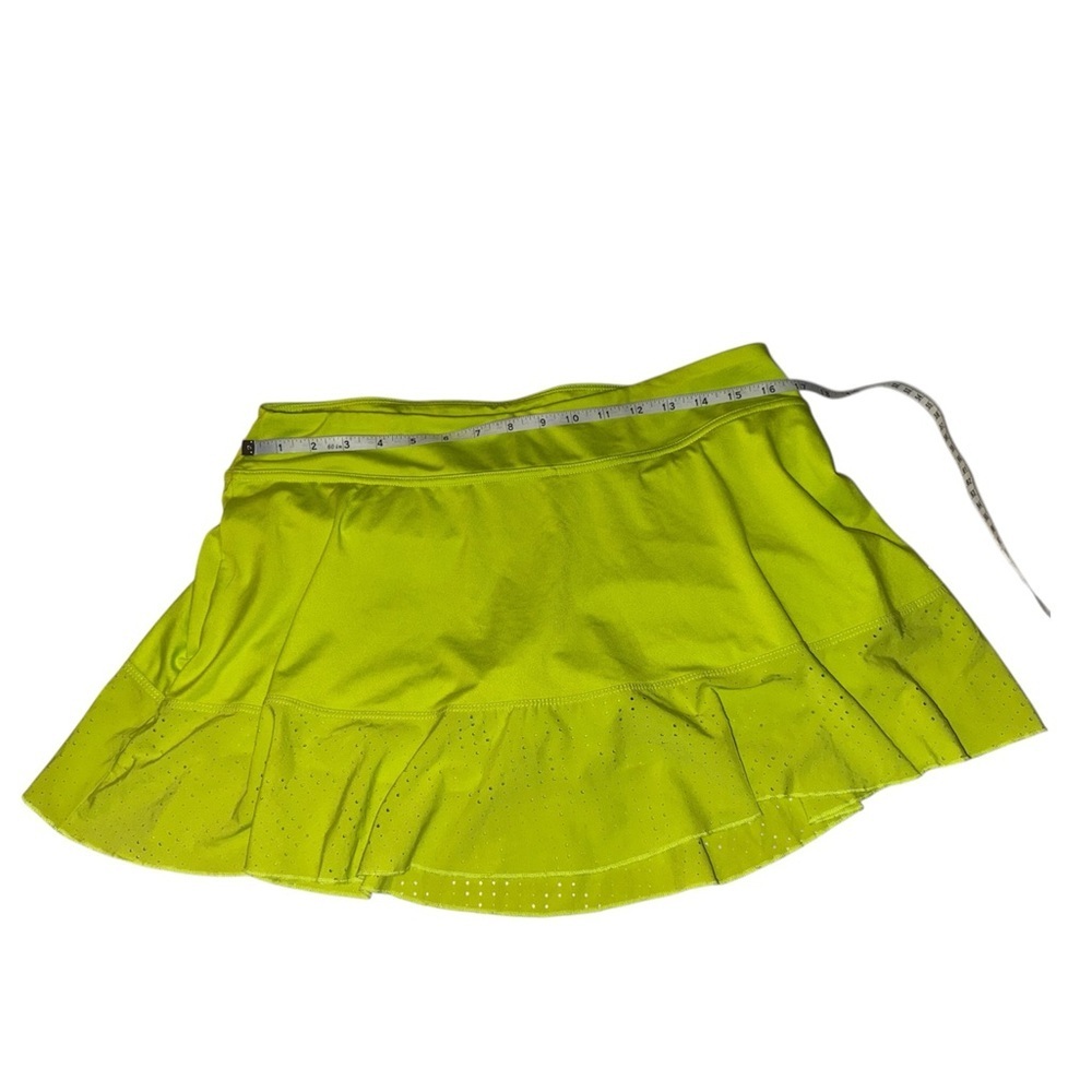 BCG Lime Green Athletic Skort Tennis Golf Workout Skirt Built-In Shorts - Picture 5 of 7